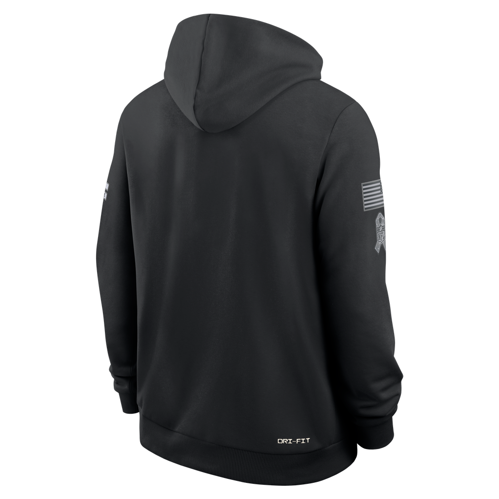 harde H.Texans Black 2026 Salute to Service Sideline Dri-FIT Pullover Hoodie Jerseys
