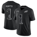 harde P.Eagles #1 Jalen Hurts Player Black Limited 2026 Salute to Service Home Game Stitched Jerseys