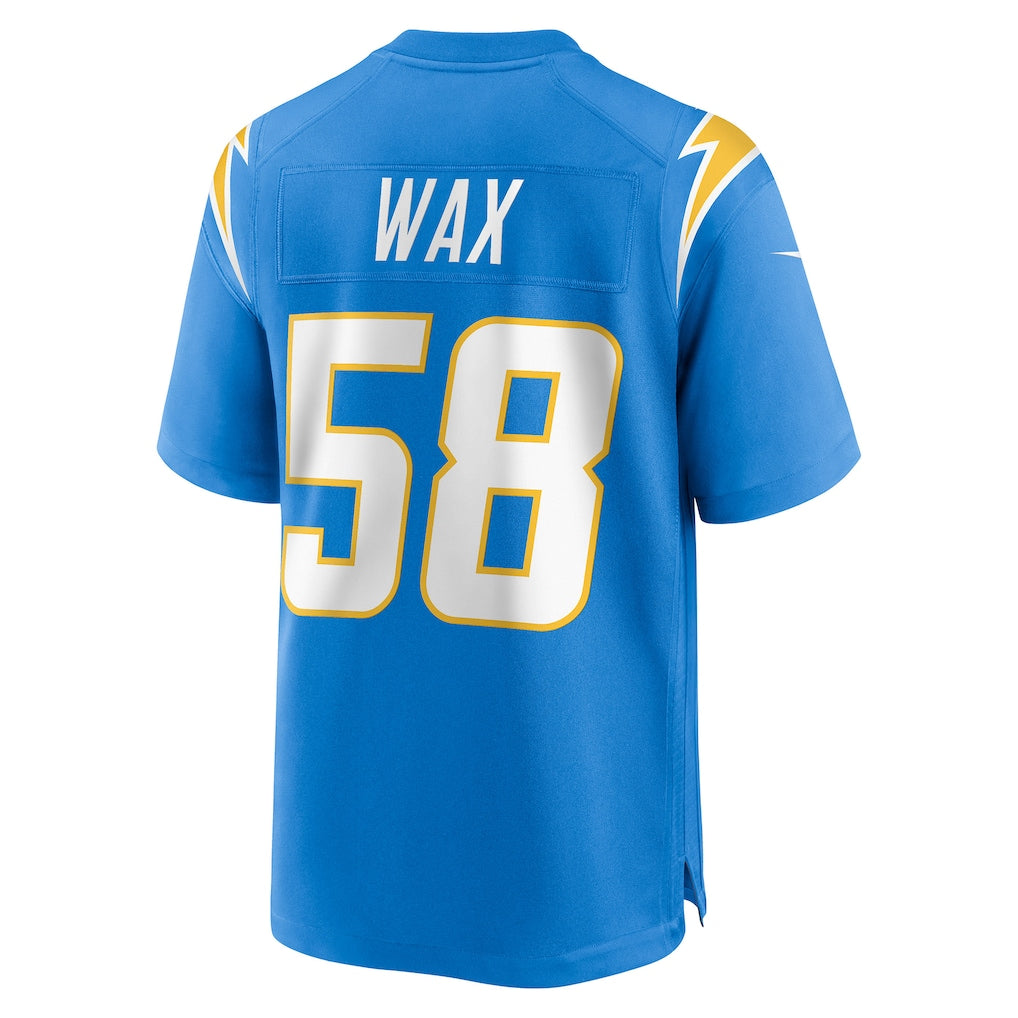 harde LA.Chargers #58 Marlowe Wax Powder Blue Team Game Jersey