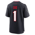 harde H.Texans #1 Dad Navy Game Jersey