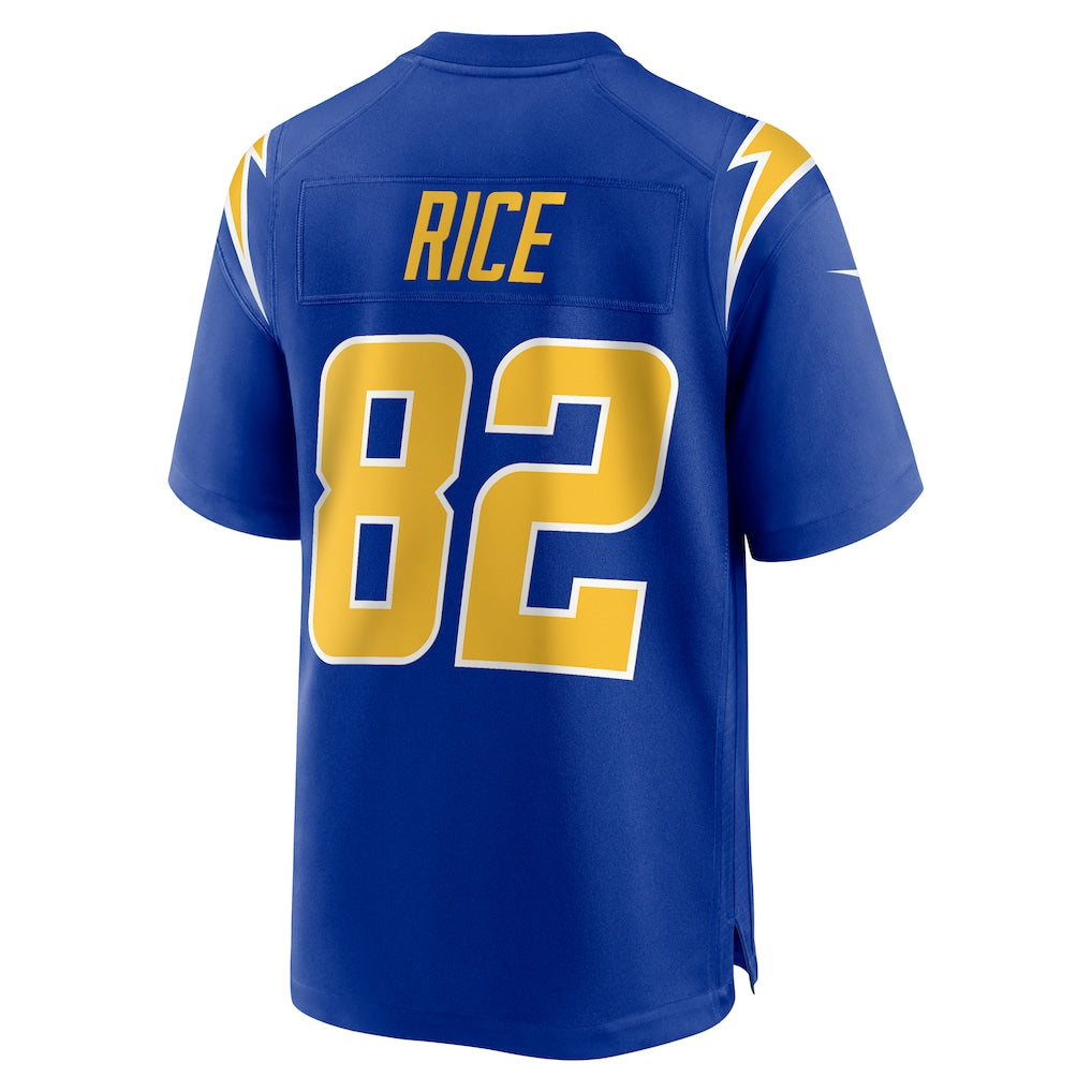 harde LA.Chargers #82 Brenden Rice Royal 2nd Alternate Game Player Jersey