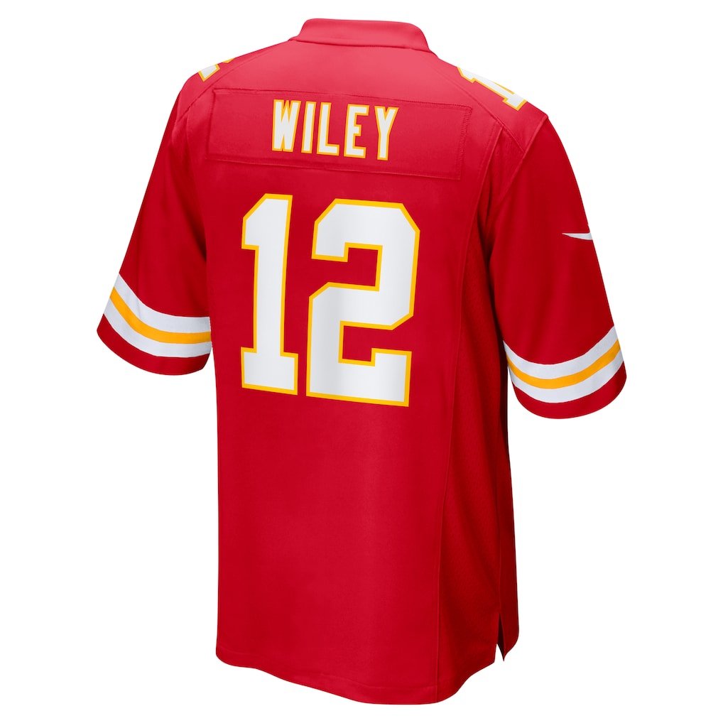 harde KC.Chiefs #12 Jared Wiley Red Game Jersey