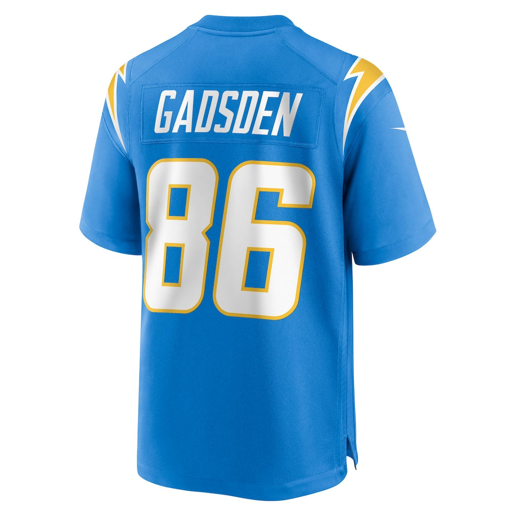 harde LA.Chargers #86 Oronde Gadsden Powder Blue Team Game Jersey