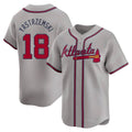harde A.Braves #18 Mike Yastrzemski player Gray Limited Away Stitched Jerseys