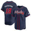 harde A.Braves #18 Mike Yastrzemski player Navy Limited Speedway Classic Alternate Stitched Jerseys
