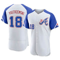 harde A.Braves #18 Mike Yastrzemski player White Authentic City Connect Stitched Jerseys