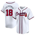 harde A.Braves #18 Mike Yastrzemski player White Limited Home Stitched Jerseys
