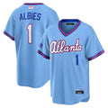 harde A.Braves #1 Ozzie Albies Player Powder Blue 2026 City Connect T shirt Stitched Jerseys