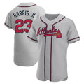 harde A.Braves #23 Michael Harris II player Gray Authentic Road Stitched Jerseys