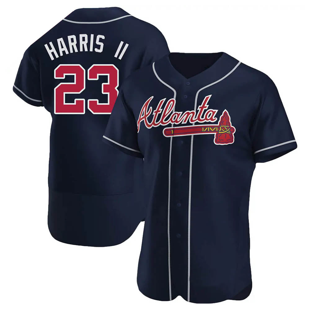 harde A.Braves #23 Michael Harris II player Navy Authentic Alternate Stitched Jerseys
