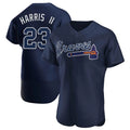 harde A.Braves #23 Michael Harris II player Navy Authentic Alternate Team Stitched Jerseys