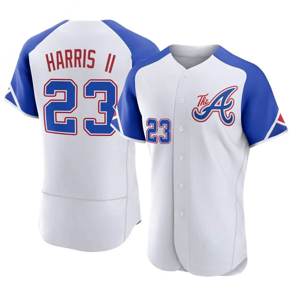 harde A.Braves #23 Michael Harris II player White Authentic City Connect Stitched Jerseys