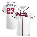 harde A.Braves #23 Michael Harris II player White Authentic Home Stitched Jerseys