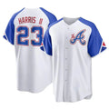 harde A.Braves #23 Michael Harris II player White Replica City Connect Stitched Jerseys