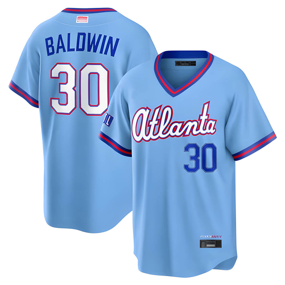 harde A.Braves #30 Drake Baldwin player Blue 2026 City Connect Stadium Stitched Jerseys