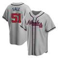 harde A.Braves #51 Chris Sale Player Gray City Connect Stitched Jerseys