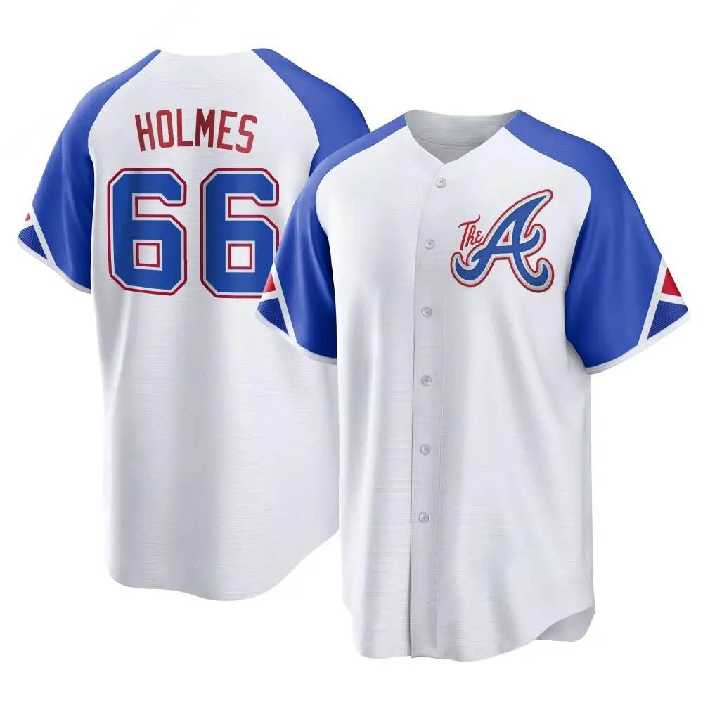 harde A.Braves #66 Grant Holmes Player White Replica City Connect Stitched Jerseys