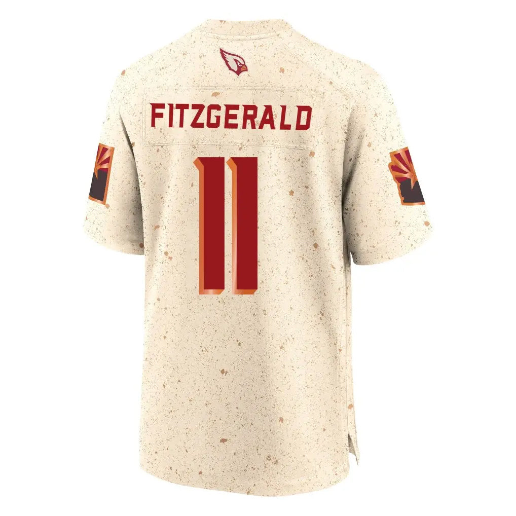 harde A.Cardinals #11 Larry Fitzgerald Player Cream Rivalries Collection Game Stitched Jerseys