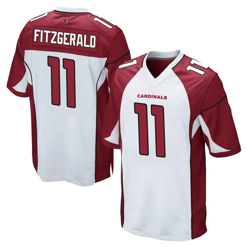 harde A.Cardinals #11 Larry Fitzgerald Player White Cardinal Home Game Stitched Jerseys