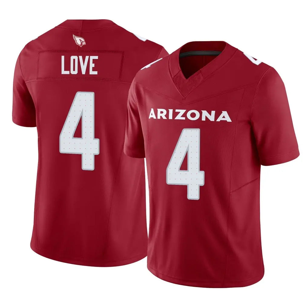 harde A.Cardinals #4 Jeremiyah Love Player Cardinal Vapor F.U.S.E. Limited Home Game Stitched Jerseys