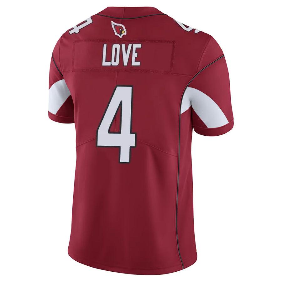 harde A.Cardinals #4 Jeremiyah Love Player Cardinal Vapor Limited Home Game  Stitched Jerseys