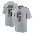 harde A.Falcons #5 Drake London Player Gray Fashion Home Game Stitched Jerseys
