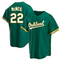 harde Athletics #22 Jeff McNeil player Green Replica Kelly Alternate Stitched Jersey