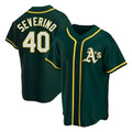 harde Athletics #40 Luis Severino player Green Replica Alternate Stitched Jersey