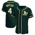 harde Athletics #4 Lawrence Butler player Green Authentic Alternate Stitched Jersey