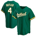 harde Athletics #4 Lawrence Butler player Green Replica Kelly Alternate Stitched Jersey