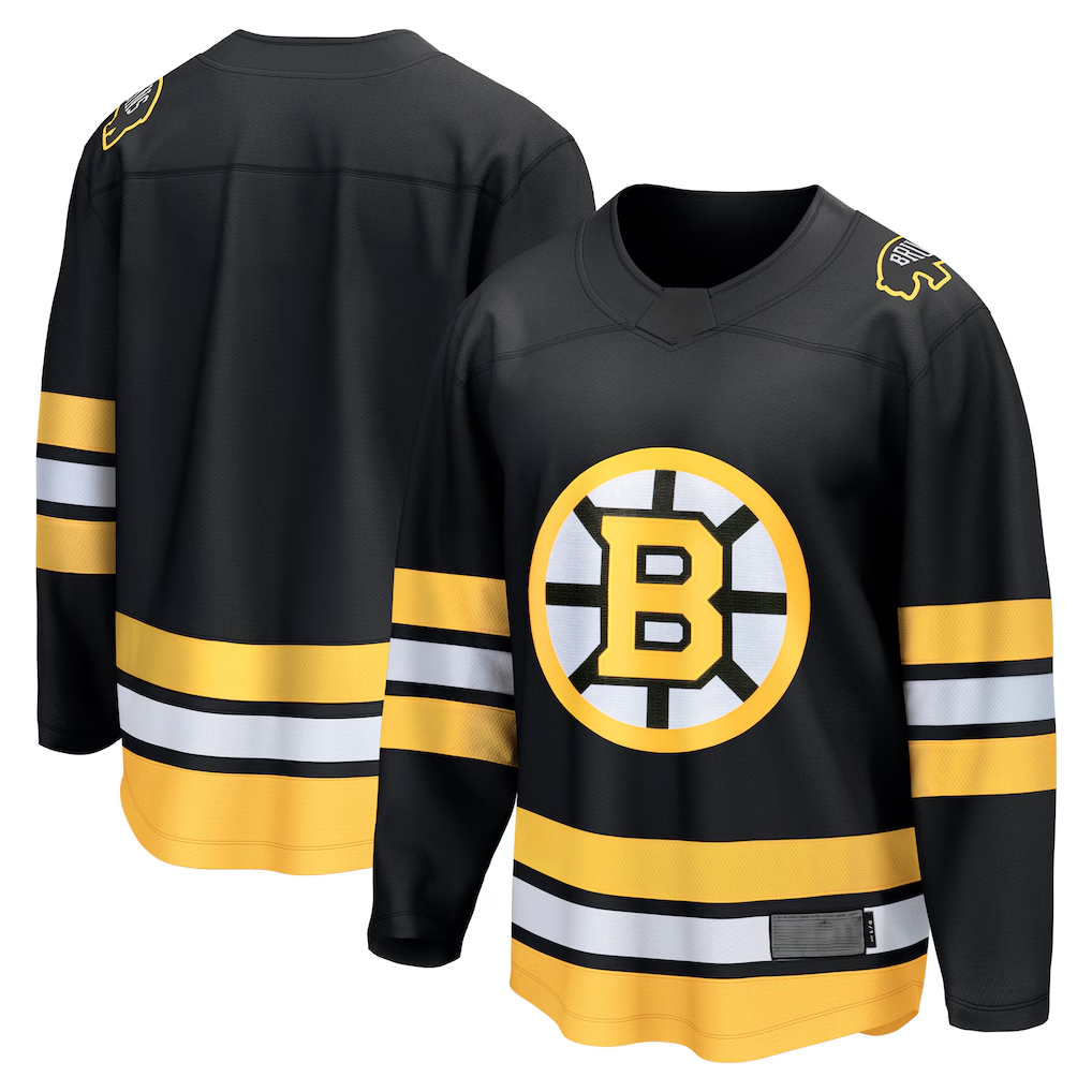 harde B.Bruins Black Anniversary Home Breakaway Stitched Jerseys