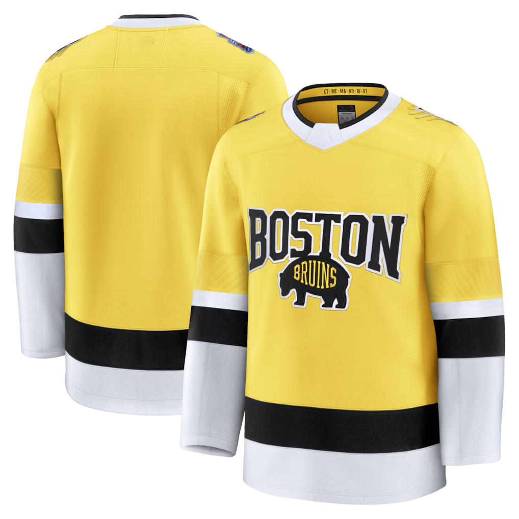 harde B.Bruins Gold 2026 Stadium Series Premium Jerseys