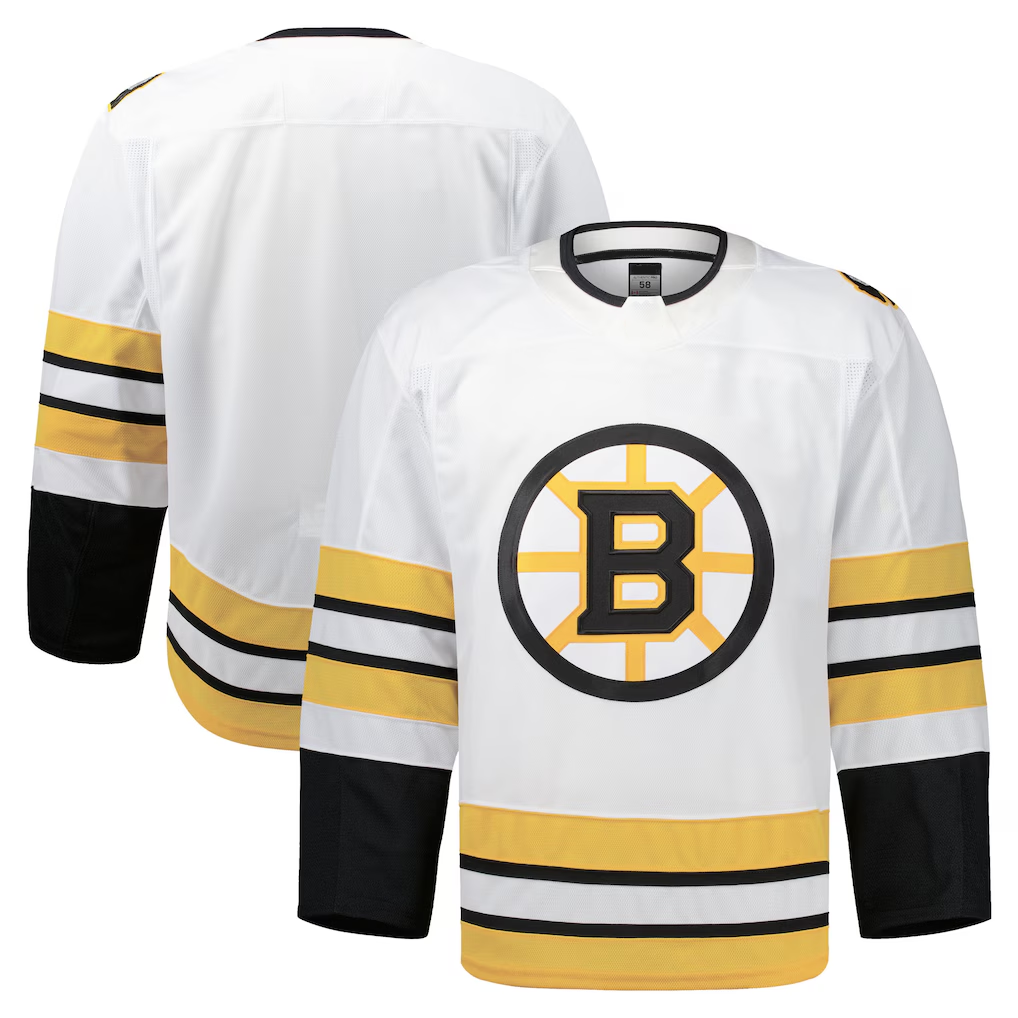 harde B.Bruins White Away Authentic Pro Stitched Jerseys