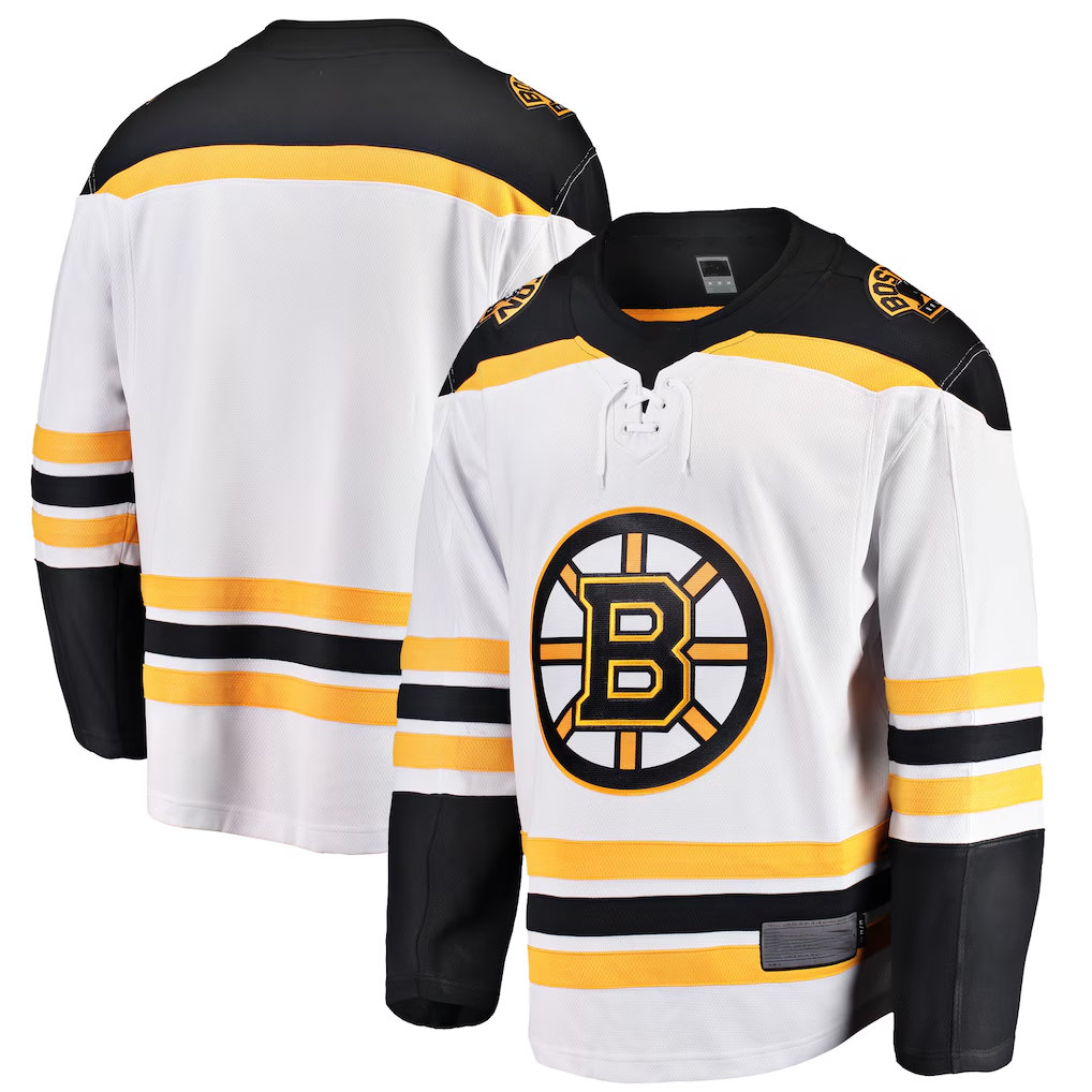 harde B.Bruins White Breakaway Away Stitched Jerseys