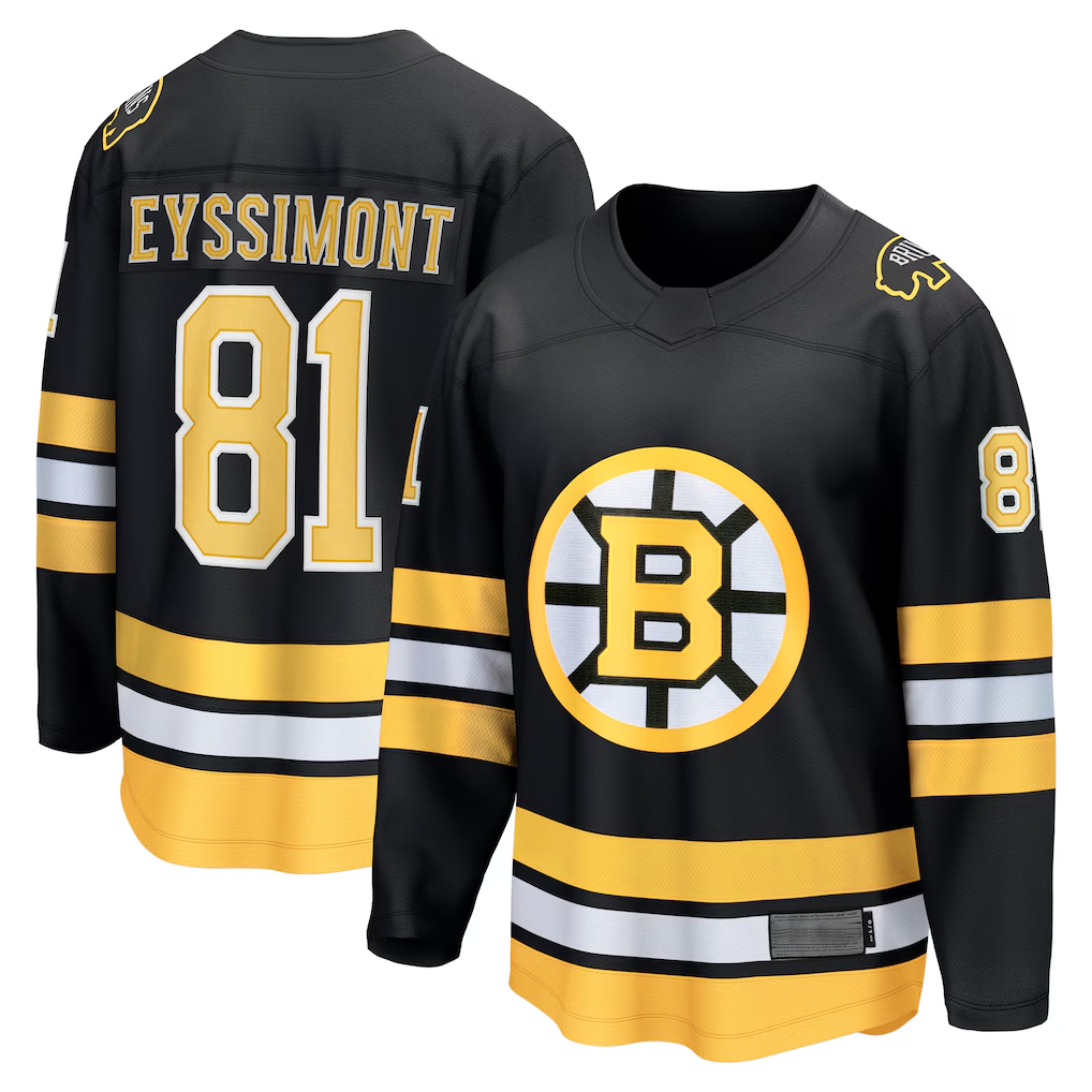 harde B.Bruins #81 Michael Eyssimont Black Home Breakaway Player Stitched Jerseys