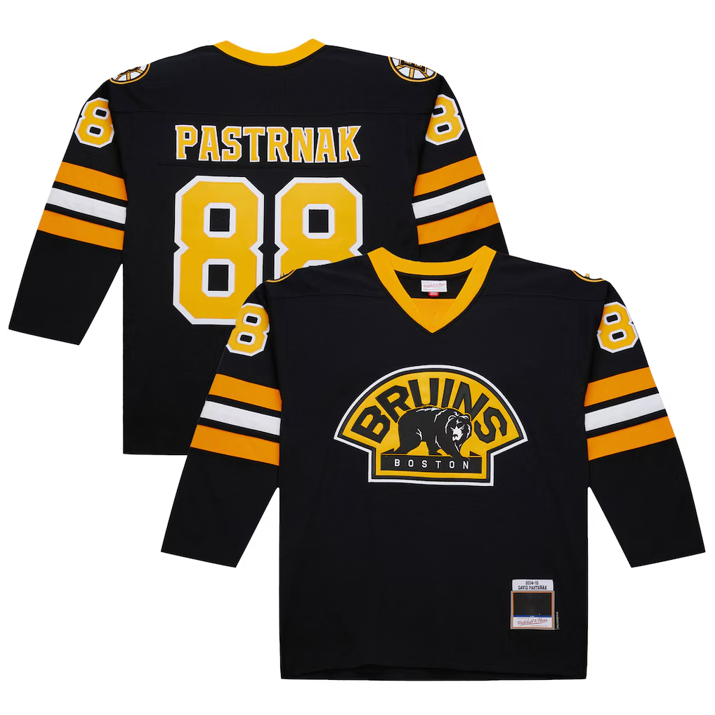 harde B.Bruins #88 David Pastrnak Black 2014-15 Power Play Stitched Jerseys