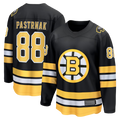 harde B.Bruins #88 David Pastrnak Black Home Breakaway Stitched Jerseys
