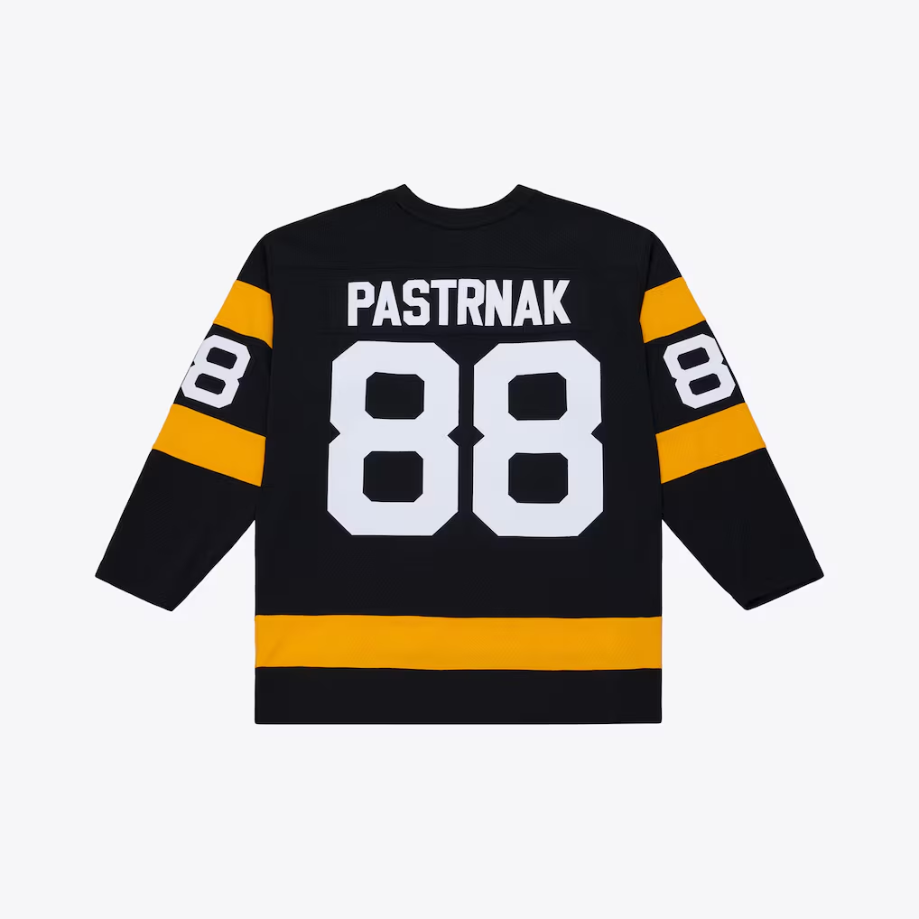 harde B.Bruins #88 David Pastrnak Mitchell & Ness Black 2015 Power Play Stitched Jerseys