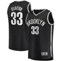 harde B.Nets #33 Nicolas Claxton  Black Fast Break Replica Jerseys - Icon Edition