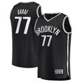 harde B.Nets #77 Ben Saraf  Black Fast Break Replica Jerseys - Icon Edition