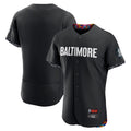 harde B.Orioles Black City Connect Limited Elite Home Blank Player Stitched Jerseys
