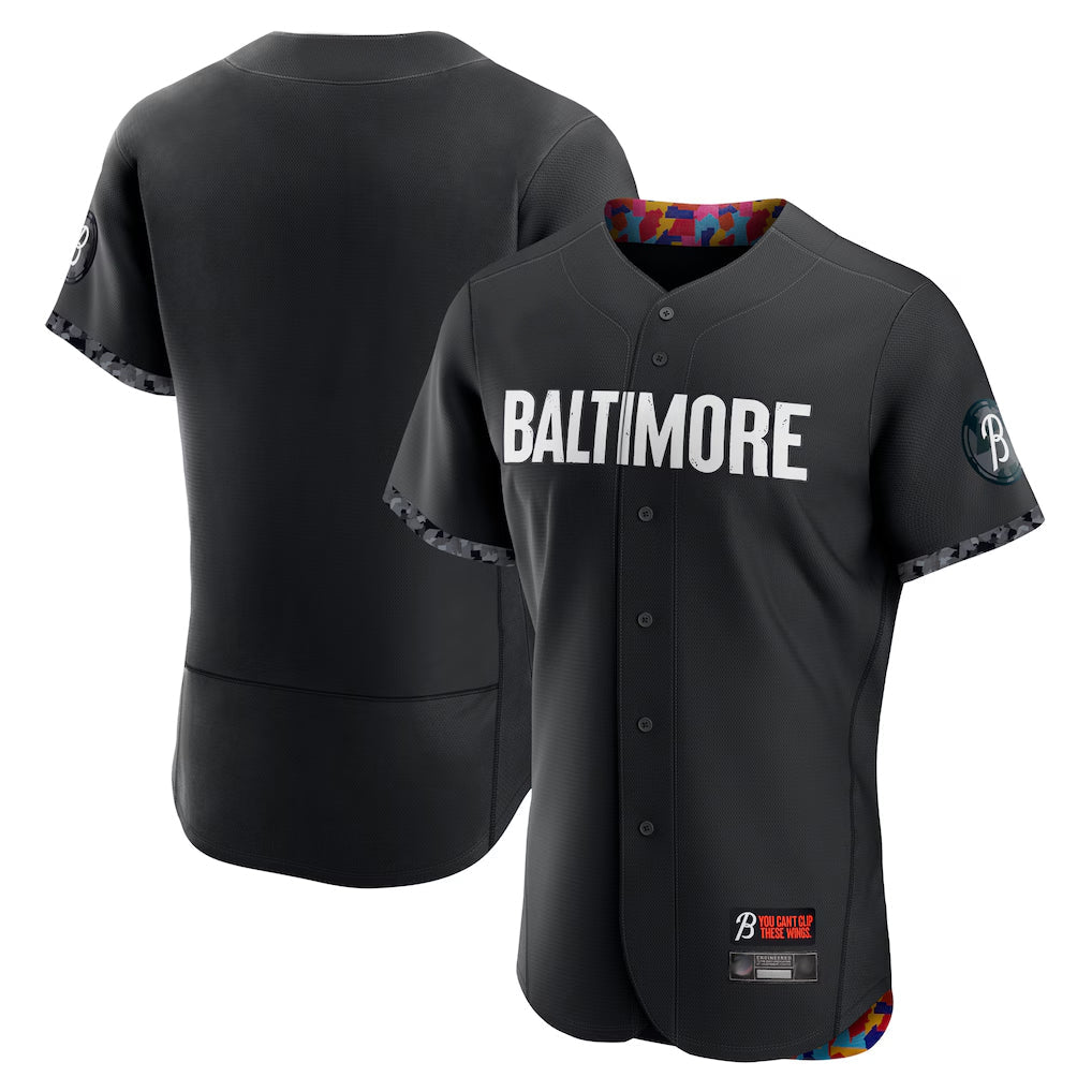 harde B.Orioles Black City Connect Limited Elite Home Blank Player Stitched Jerseys