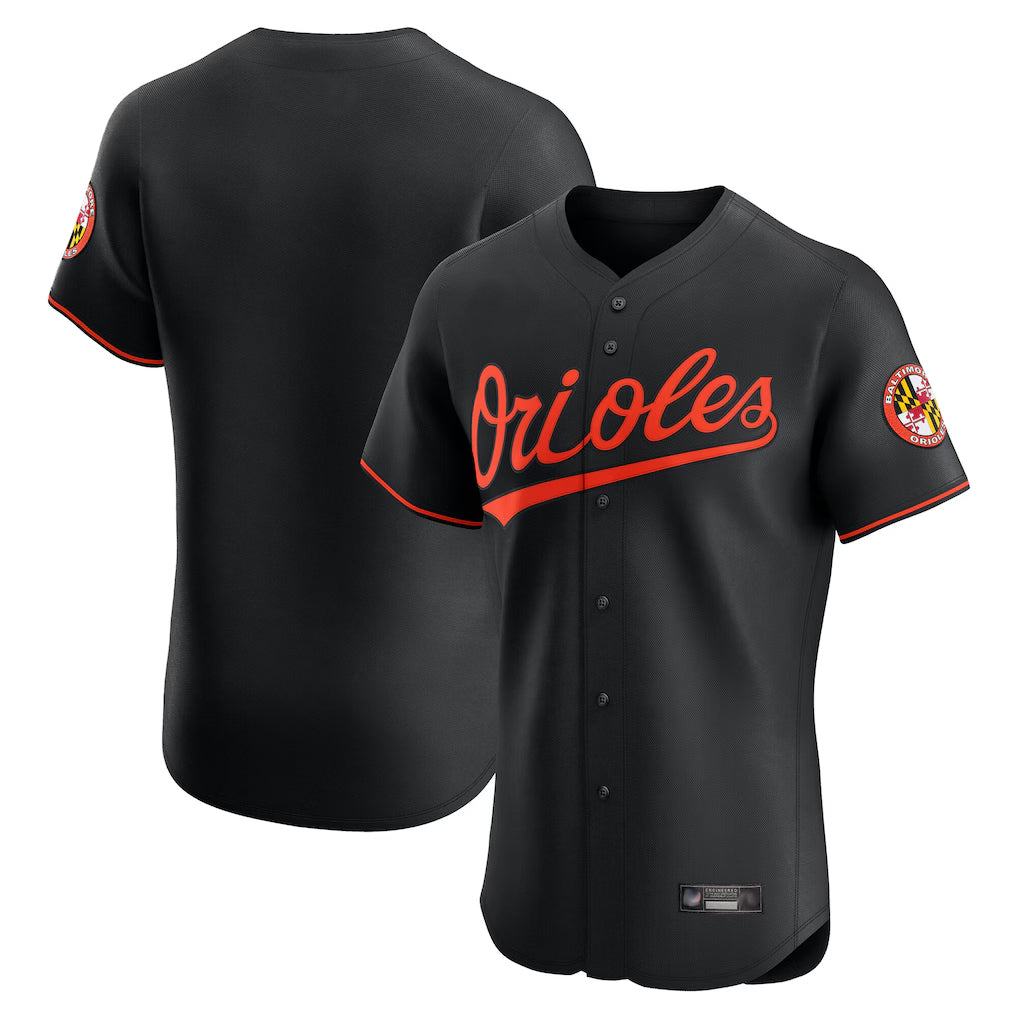 harde B.Orioles Black Limited Elite Home Game Blank Player Stitched Jerseys