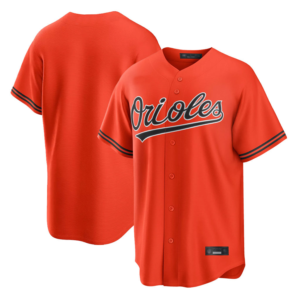 harde B.Orioles Orange Home Game Blank Player Stitched Jerseys