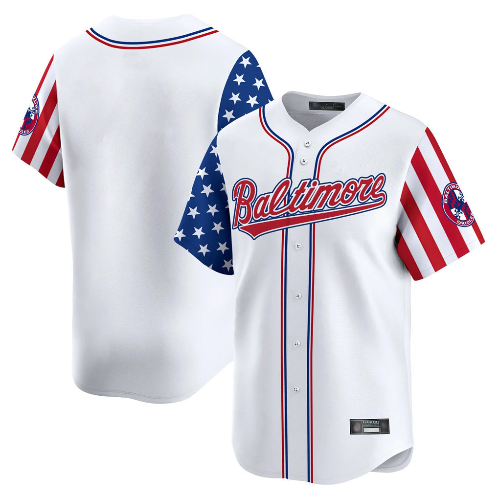 harde B.Orioles White Independence Day Vapor Premier Limited Home Game Blank Player Stitched Jerseys