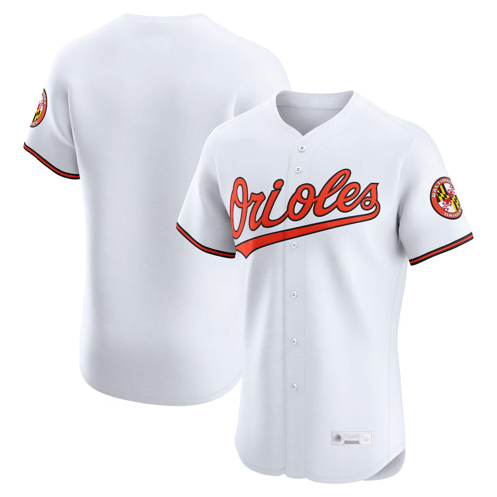 harde B.Orioles White Limited Elite Home Game Blank Player Stitched Jerseys