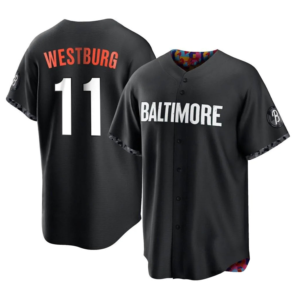 harde B.Orioles #11 Jordan Westburg Player Black City Connect Home Game Stitched Jerseys
