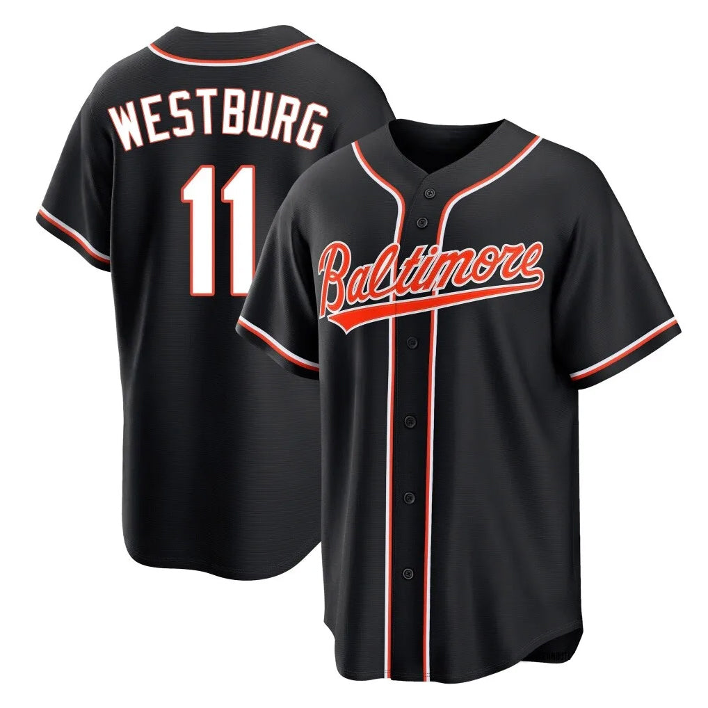 harde B.Orioles #11 Jordan Westburg Player Black Snake Skin City Home Game Stitched Jerseys