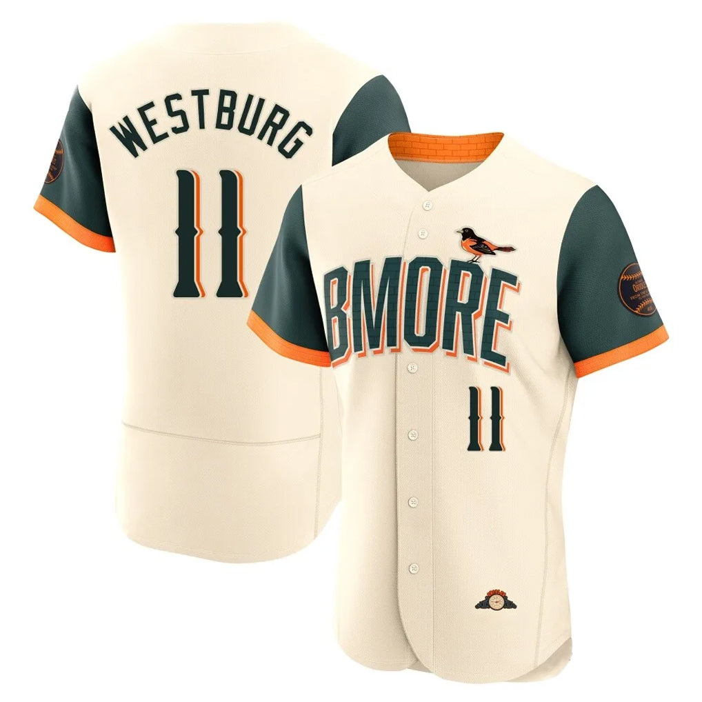 harde B.Orioles #11 Jordan Westburg Player Cream 2026 City Connect Limited Elite Home Game Stitched Jerseys