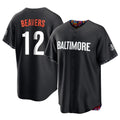 harde B.Orioles #12 Dylan Beavers Player Black City Connect Home Game Stitched Jerseys